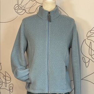 L.L. Bean- Women's Light Blue Teddy Jacket size M